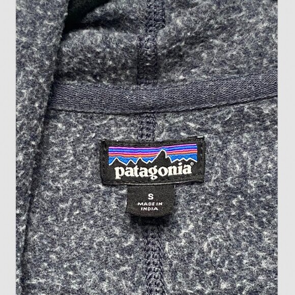 Patagonia Blue Single Button Organic Cotton Wrap Cardigan Sweatshirt Top Size S - Picture 3 of 6